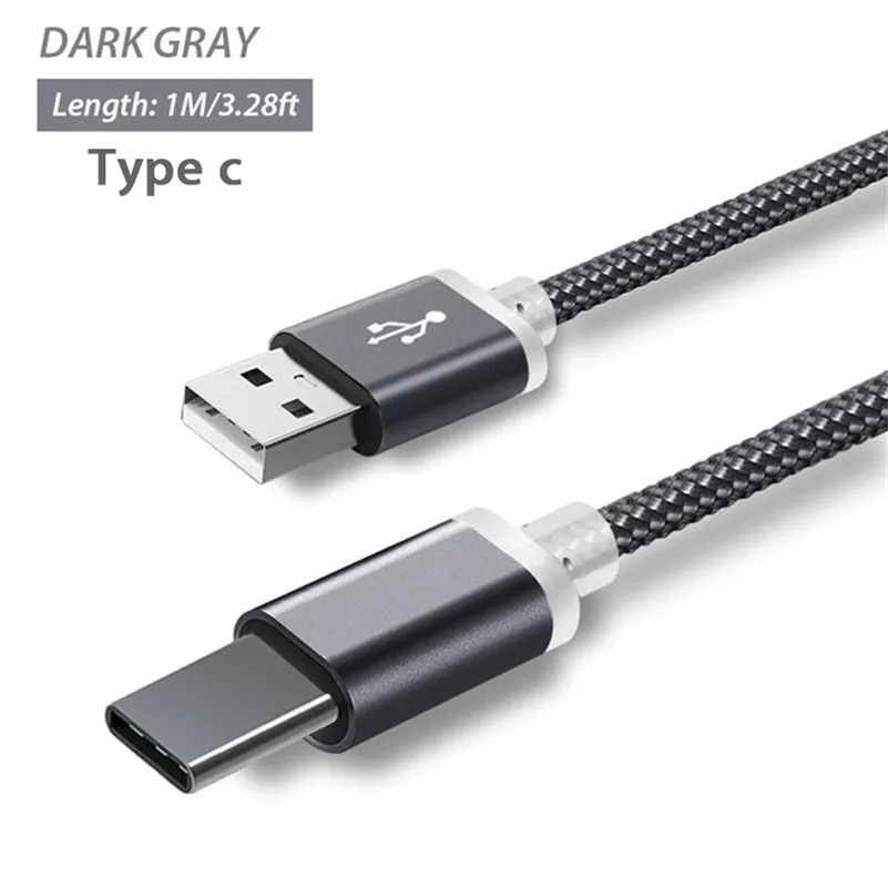 10 мм Длинный удлиненный разъем с головкой usb type-C кабель для зарядки адаптер для Blackview Oukitel Umidigi Doogee usb type-C кабель - Цвет: Grey Type C Cable
