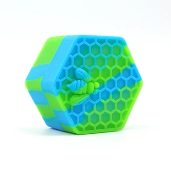 

Factory Supplied 10pcs\lot Quality Wax Container Large quantity Non-stick Silicone Container For Wax BHO Oil