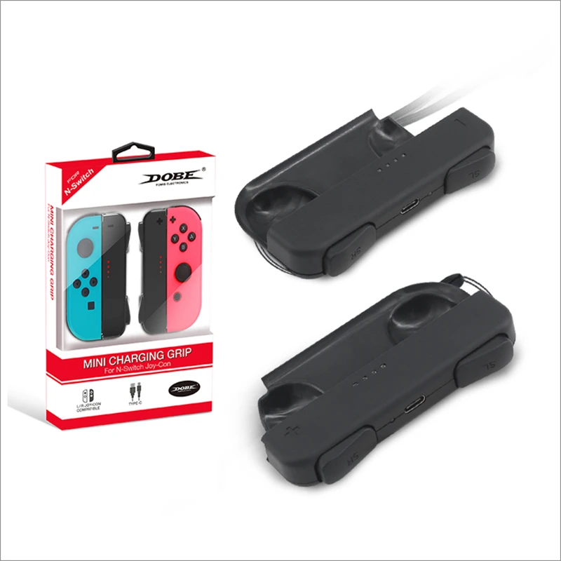 

Mini Gamepad Charging Grip Charger Handle for Nintend Switch N-Switch Joy-Con Controller USB Charger with 2 USB Charging Cable