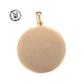 

10pcs 33x30x1mm 304 Stainless Steel Pendants for Necklace Jewelry DIY Making Finding,Blank Stamping Tag,Flat Round Hole:7x3mm F7