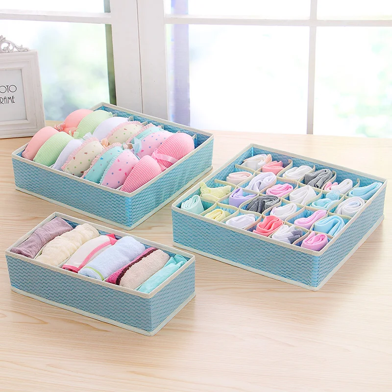 Buy Home Organizer New Blue Nonwoven Foldable Storage