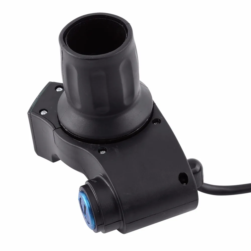 Discount 12V-99V Electric Bicycle Half Twist Throttle Key Knock E-bike Scooter Grip Handlebar with LED Display Electric Bicycle Accessory 4