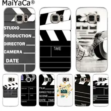 MaiYaCa película Clapperboard Clapper Board moda teléfono funda para Samsung S3 S4 S5 S6 S6edge S6plus S7 S7edge S8 S8plus