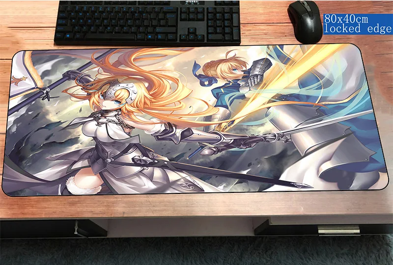 fate grand order mousepad gamer cute 800x400x3mm gaming mouse pad desk notebook pc accessories laptop padmouse ergonomic mat - Цвет: Size 800x400x3mm