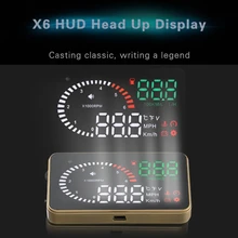 OBD2 Digital Car Speedometer X6 HUD Car Speed Projector On the Windshield Projector Electronic Accessories Hud head up display