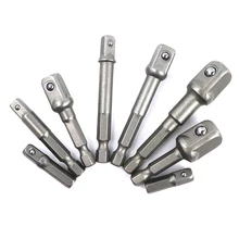 8 шт., универсальный адаптер для розетки, Набор бит, удлинитель, шестигранная дрель, гайка, розетка 1/" 3/8" 1/", шатун, сверло