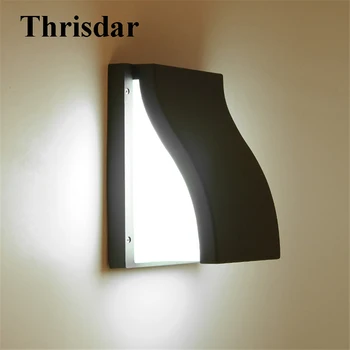

Thrisdar 3W 15W Waterproof Led Wall lamp Aluminum Courtyard Garden Porch Light Outside Villa Building Corridor Decor Wall Sconce