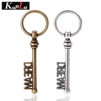 

Vintage Metal Key Charms DIY Design letter Dream Charms for Jewelry Making Charms 17*51mm 30 pieces/lot