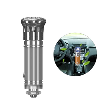 

Aluminum Alloy Car Air Freshener Improve the Air Quality Ionizer Purifier Portable Cleaner House Odor Eliminator for Car/Home