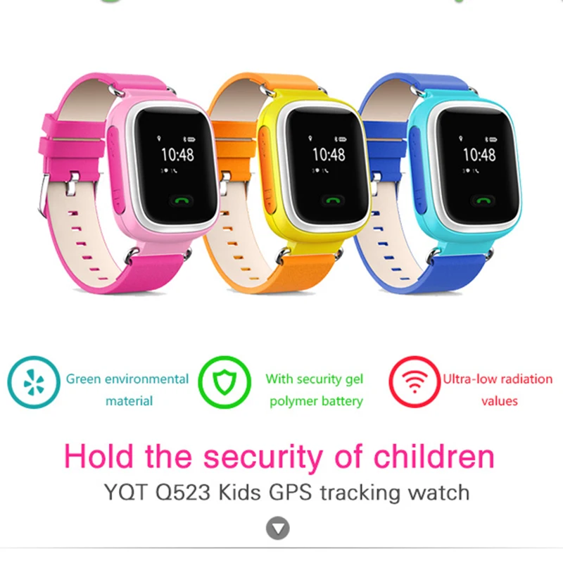 

Kids Smart Watch Q523 GPS Location Sport Bracelet Waterproof SOS Call Bluetooth 0.96 inch LCD Anti-lost Baby Wristwatch