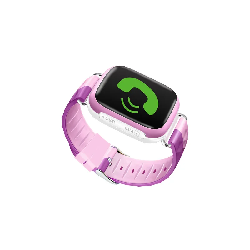 2 Two-Way Call Baby Smart Watch SIM Card Smart Watch for Kid Waterproof Sport Smartwatches Touch Screen GPS Safe Anti-Lost