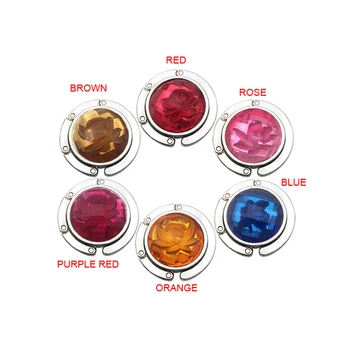 

Free shipping 100pcs/lot Folding Handbag/Purse/Bag Hanger Table Hook Hang Holder ROSE