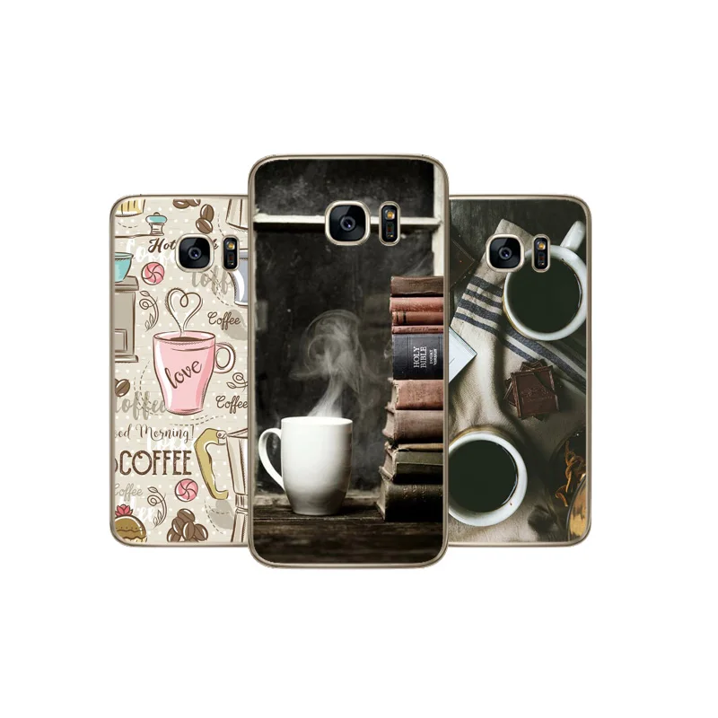 N288 Coffee And Book Soft TPU Silicone Cover For Samsung Galaxy Note 3 4 5 8 9 10 M10 M20 M30 Grand Prime Case |