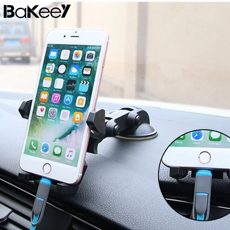 Bakeey Универсальный 360 градусов вращение присоска Автомобильный держатель для Телефона Колыбель для телефона до 6 дюймов Распродажа Автомобильный вентиляционный Стенд Колыбель