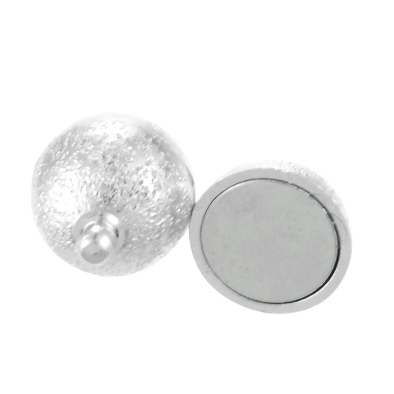 

5Sets Magnetic Clasps DIY Jewelery Findings For Jewelry Making Round Silver Plated High Quality 18x12mm