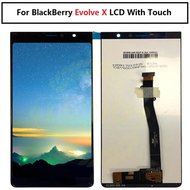 

For BlackBerry Evolve X LCD Display with Touch Screen Digitizer For 5.99'' BlackBerry Evolve X LCD Replacement Parts