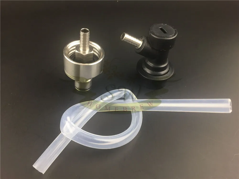 

Ball Lock Liquid Disconnect -Carbonation Cap Carbonator- 1/4"Barb With 1 feet silicone tube Homebrew Beer Kegging