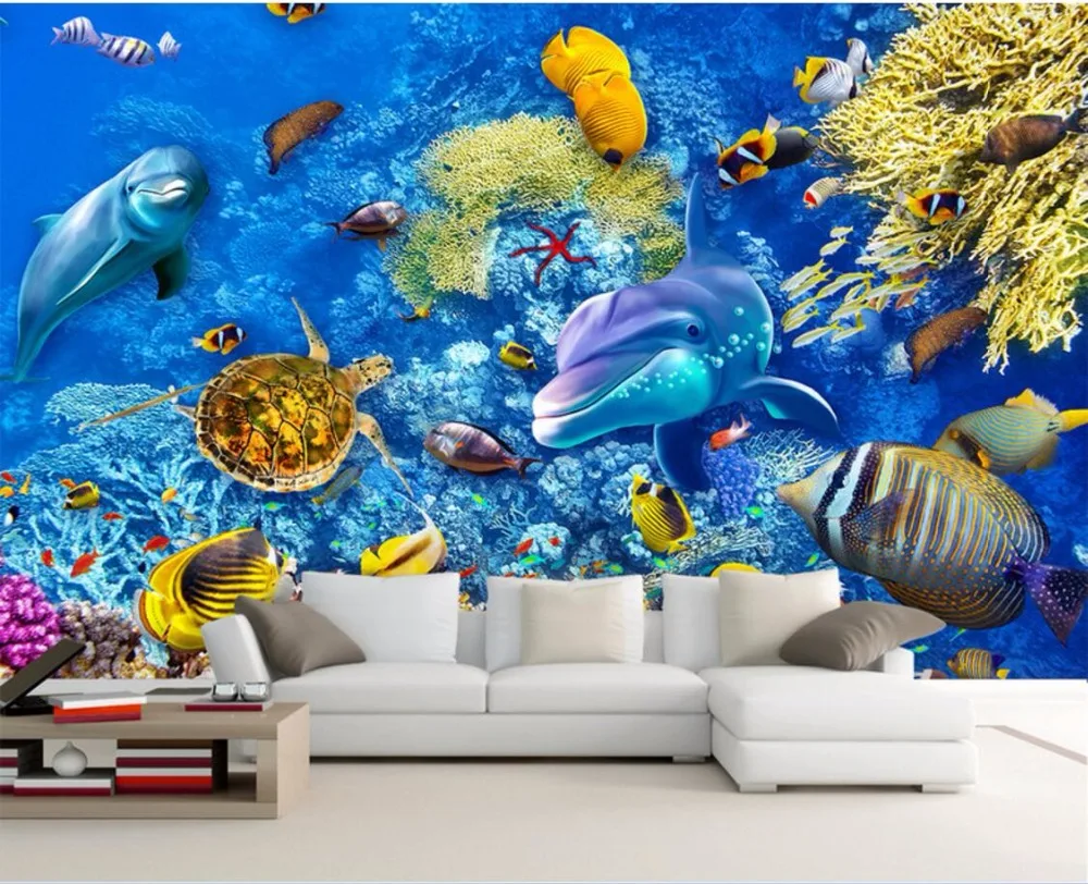 Popular Fish Wall PaperBuy Cheap Fish Wall Paper lots from China Fish