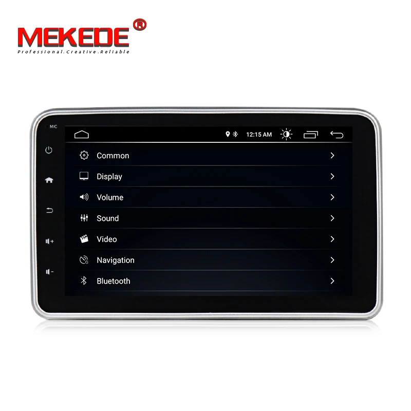 Sale MEKEDE  Single 1 DIN 8" Android 9.0 Universal Car Radio Stereo Quad Core Head Unit GPS Navigation Support Steering Wheel 3