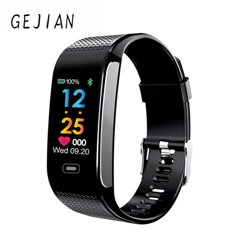

GEJIAN CK18S Smart Bracelet Siamese Bracelet Fitness Pedometer Bracelet Blood Pressure Heart Rate Watch Android IOS PK SK11S