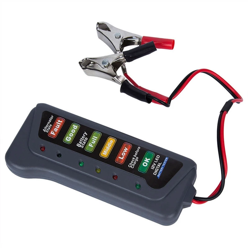 

12V Car Battery Tester Automotive Load Battery System Tester Digital Analyzer Cell Test Tool Load Tester