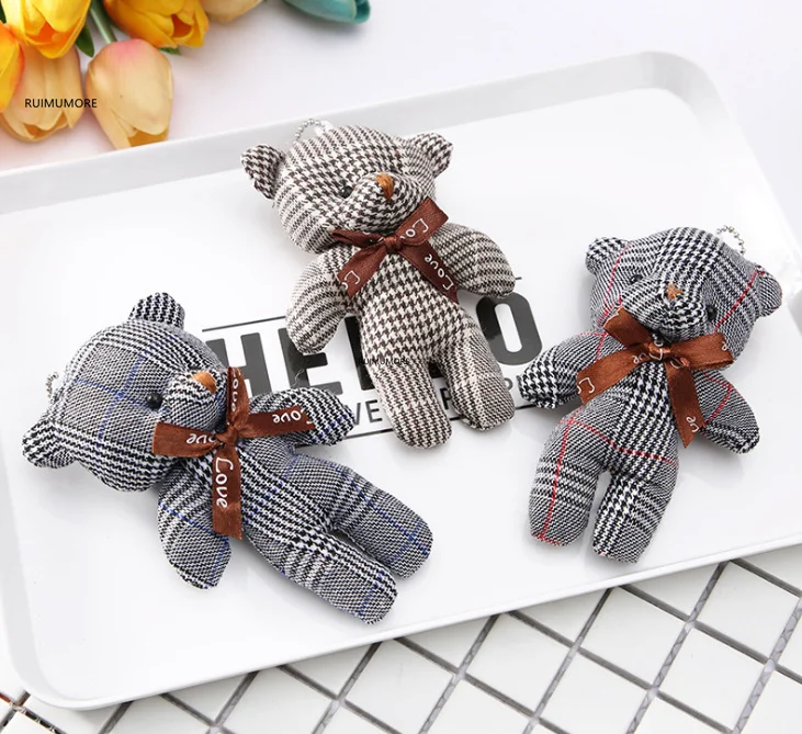 

Wedding Bouquet Bears , 3.5CM and 6cm 11cm , 3Sizes , Little Bear Plush Stuffed TOY DOLL ; Accessories plush bear toys