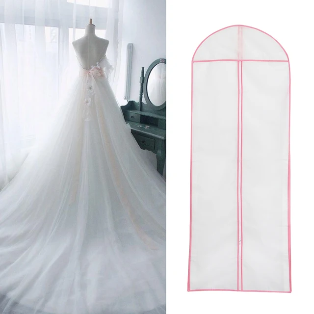 1pc Waterproof Storage Bag Covers For Wedding Dress Gown Clothes 1pc Waterproof Storage Bag Covers For Wedding Dress Gown Clothes Protector Case Dustproof Cover