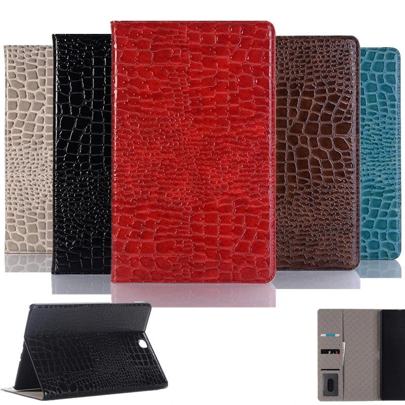 

Crocodile Style Case for Samsung Galaxy Tab A 9.7 T550 T555 P550 SM-T550 SM-T555 PU Leather Stand Smart Tab A 9.7 Tablet Cover