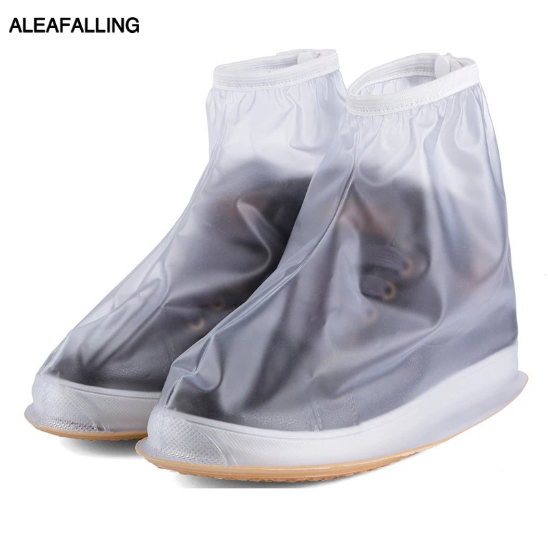 

Aleafalling Rainproof Waterproof Reusable Rain Shoes Cover Boots Flat Overshoes Cover Slip Resistant High Grade Shoe Cover ASC1