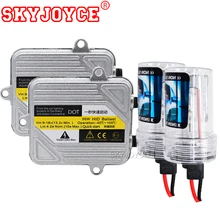 SKYJOYCE Xenon H1 H3 H4 4300 К H7 6000 К H11 5000 К H8 HB3 HB4 H27 55 Вт HID ксенона балласт лампы свет фар автомобиля DRL лампы Kit