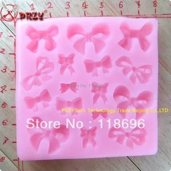 

New style bowknot hot sale chocolate silicon mold fondant Cake decoration mold