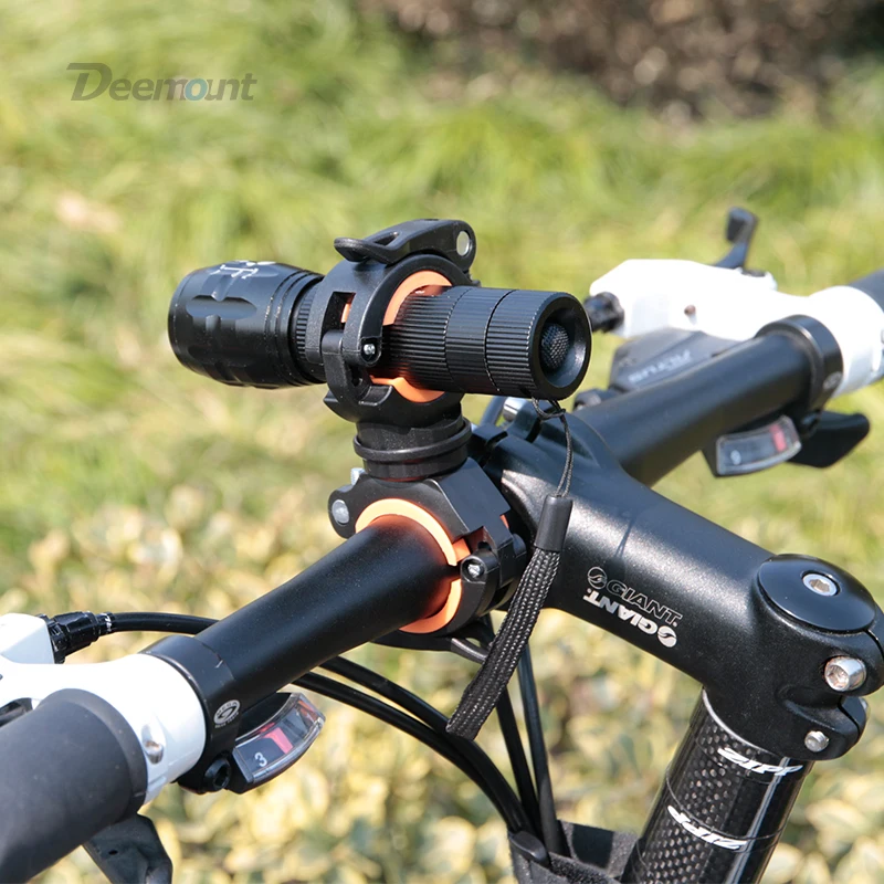 Discount Deemount Bicycle Light Bracket Bike Lamp Holder LED Torch Headlight Pump Stand Quick Release Mount 360 Degree Rotatable HLD-211 4 Discount Deemount Bicycle Light Bracket Bike Lamp Holder LED Torch Headlight Pump Stand Quick Release Mount 360 Degree Rotatable HLD-211 4