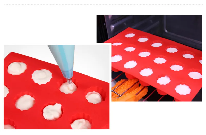 Hot sales 18 Cups Mini Cake Chocolate Silicone Mold Custard Dessert Jelly & Candy Pudding Mould DIY Baking Tools 3