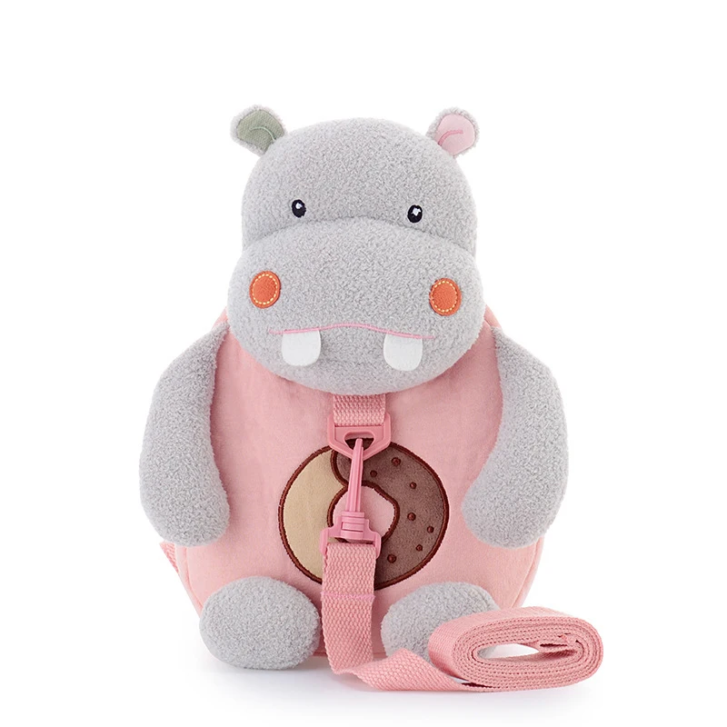 

0-6 Years Old Kawaii Children Toddler with Small Baby Bag Kindergarten Anti-lost Toddler with Toy Girl Toddler with Traction Rop