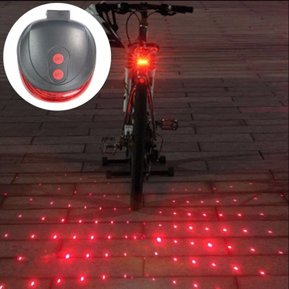 Best Bicycle Cycling Tail Rear Light Bike Light Bike Warning Lamp LED 2 Laser 7 Mode Beam Bike Night Ride Warning Light Cycling light 8