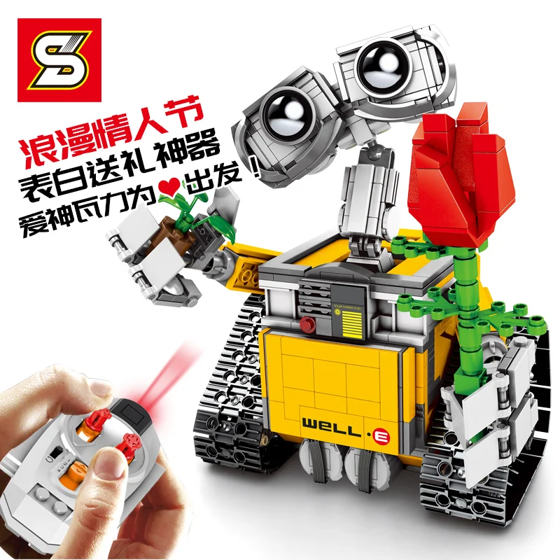 WALL E Model SET SY7007 Idea Robot Self Locking Building Bricks Blocks Birthday Gifts for Children 2
