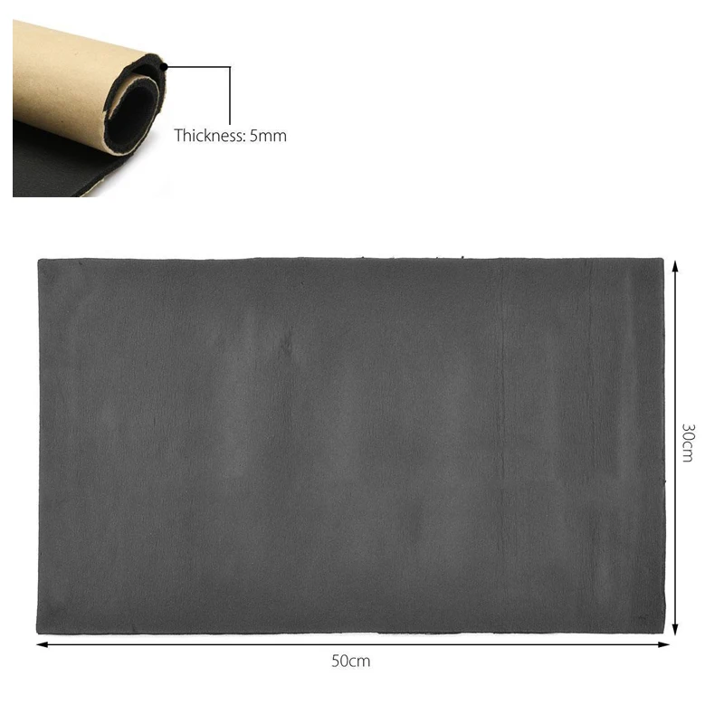 5mm Car Sound Proofing Deadening Van Boat Insulation Closed Cell Foam Heat Insulation Mat Door Roof Trunk Hood 30*50cm