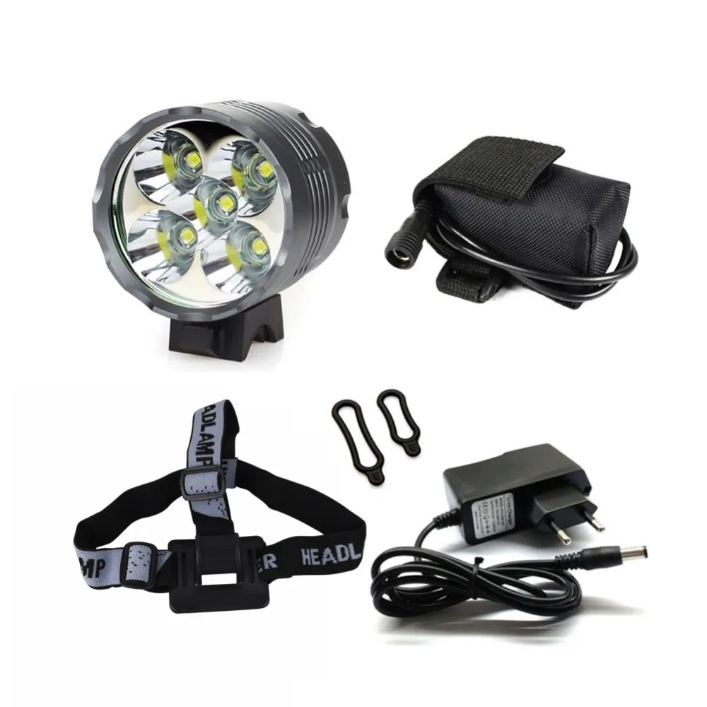 5 x XM L T6Bicycle Front light 6000 Lumen LED Bike Light Waterproof LED