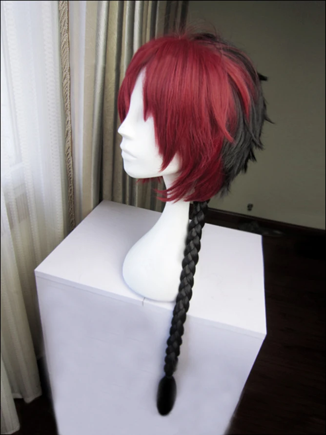 Owari no Seraph Of The End Crowley Eusford длинный красный и черный градиентный термостойкий
