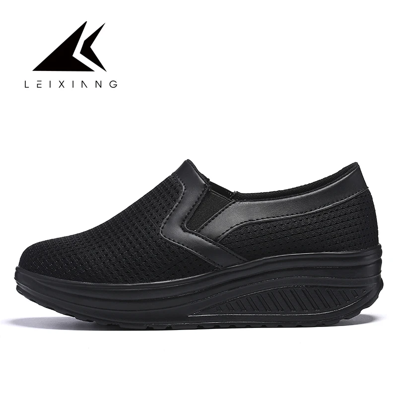 

Minika Big Size 35-42 Slip On Fitness Shoes Women's swing Sport for Women Wedges platform zapatos mujer feminino Toning Shoes