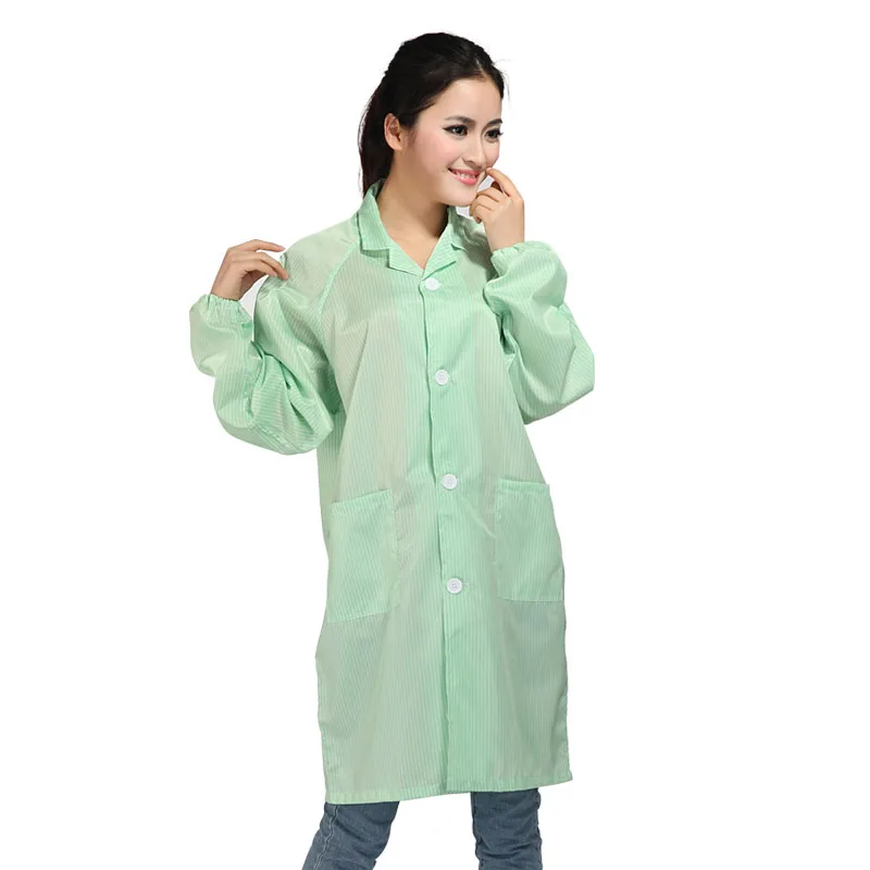 Защитная одежда чистая одежда антистатическое пальто рабочая одежда белый/синий/зеленый/желтый/розовый/серый цвет X-XXXL Размер B81612