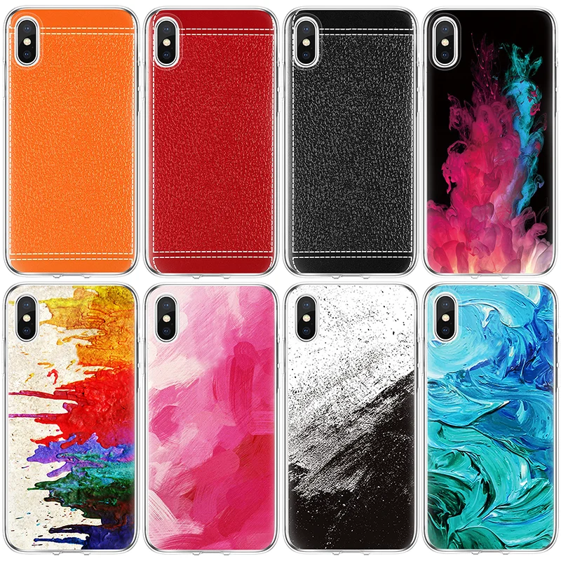 

Colorful Printed Cover For iPhone X 6 6s S 7 8 Plus Fundas For iPhone 4 4S 5 5S SE 5C Coque For iPhone Xs Max XR 7plus TPU Case