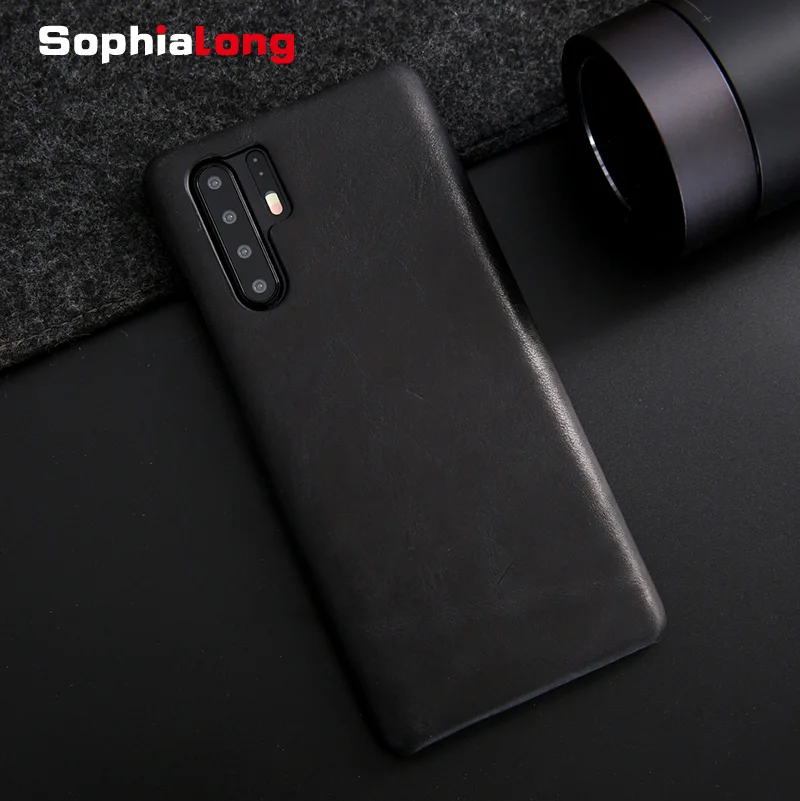 Huawei P30 Pro чехол из натуральной кожи телефонные чехлы для задняя крышка в