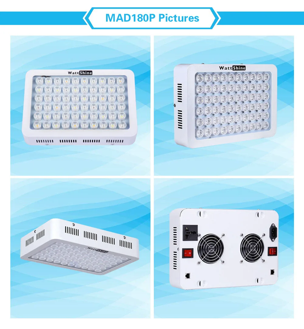 LED Aquarium Light 180W Series Dimmable Full Spectrum For Coral Reef Grow For Plants Fish Tank Aquarium Decorations Include  (40)