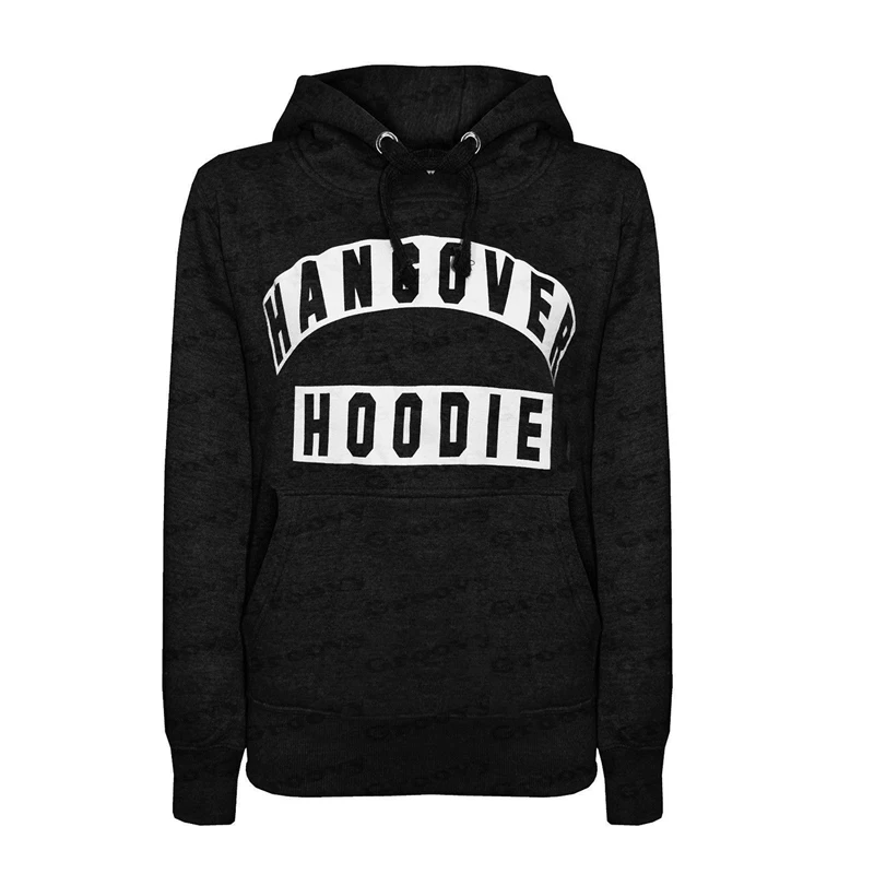 

Autumn Women's Hoodies HANGOVER HOODIE Letters Printed Fleece Sweatshirts Sportswear Outfit Moleton Feminino Women Pullover
