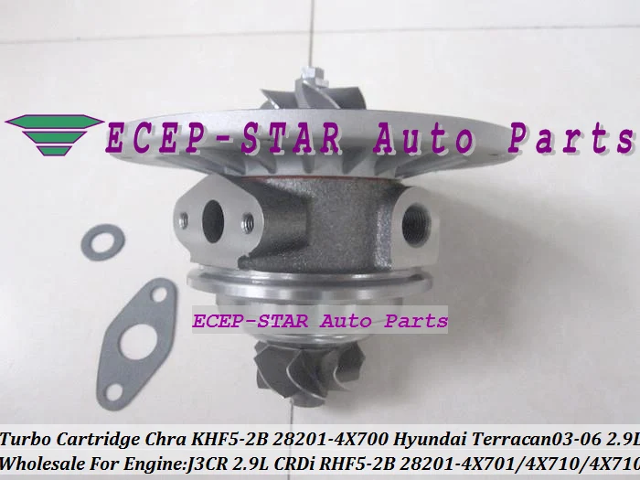 Turbo Cartridge CHRA RHF5-2B KHF5-2B 28201-4X700 28201-4X701 282014X710 28201-4X710 Turbocharger For HYUNDAI Terracan 2003-06 J3 J3CR 2.9L CRDi (2)