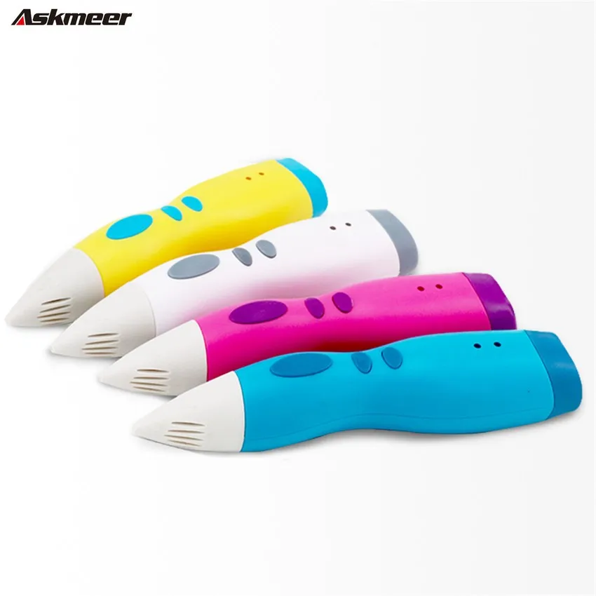 

ASKMEER D10 3D Pen LED Screen DIY 3D Printing Pen ABS Filament Children Creative Toy Gift Design Drawings Children's Brush