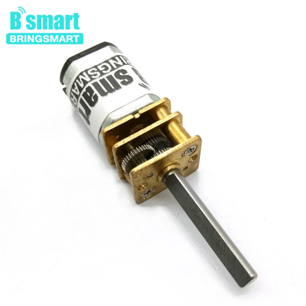 Мини двигатель Bringsmart N20 3 в 6 12 В редуктор постоянного тока меньшая скорость