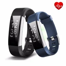 ID115 HR Mais Inteligente Pulseira Bluetooth Em Tempo Real Monitor de Freqüência Cardíaca de Fitness/GPS Rastreador Inteligente Pulseira para iOS Android telefone