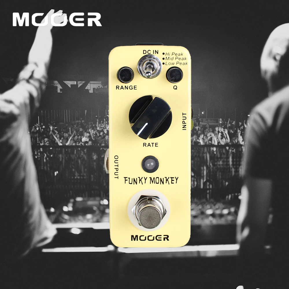 

Mooer Mini Funky Monkey Guitar Effect Pedal Wide Adjustable Range Auto Wah Effects